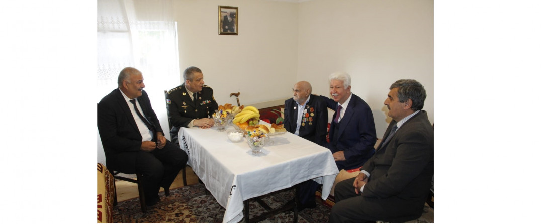 Cəlilabad rayonunda 101 yaşlı müharibə veteranı ziyarət olunub